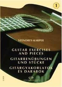 Guitar exercises - Volume 1 Laszlo Szendrey-Karper Partition Guitare