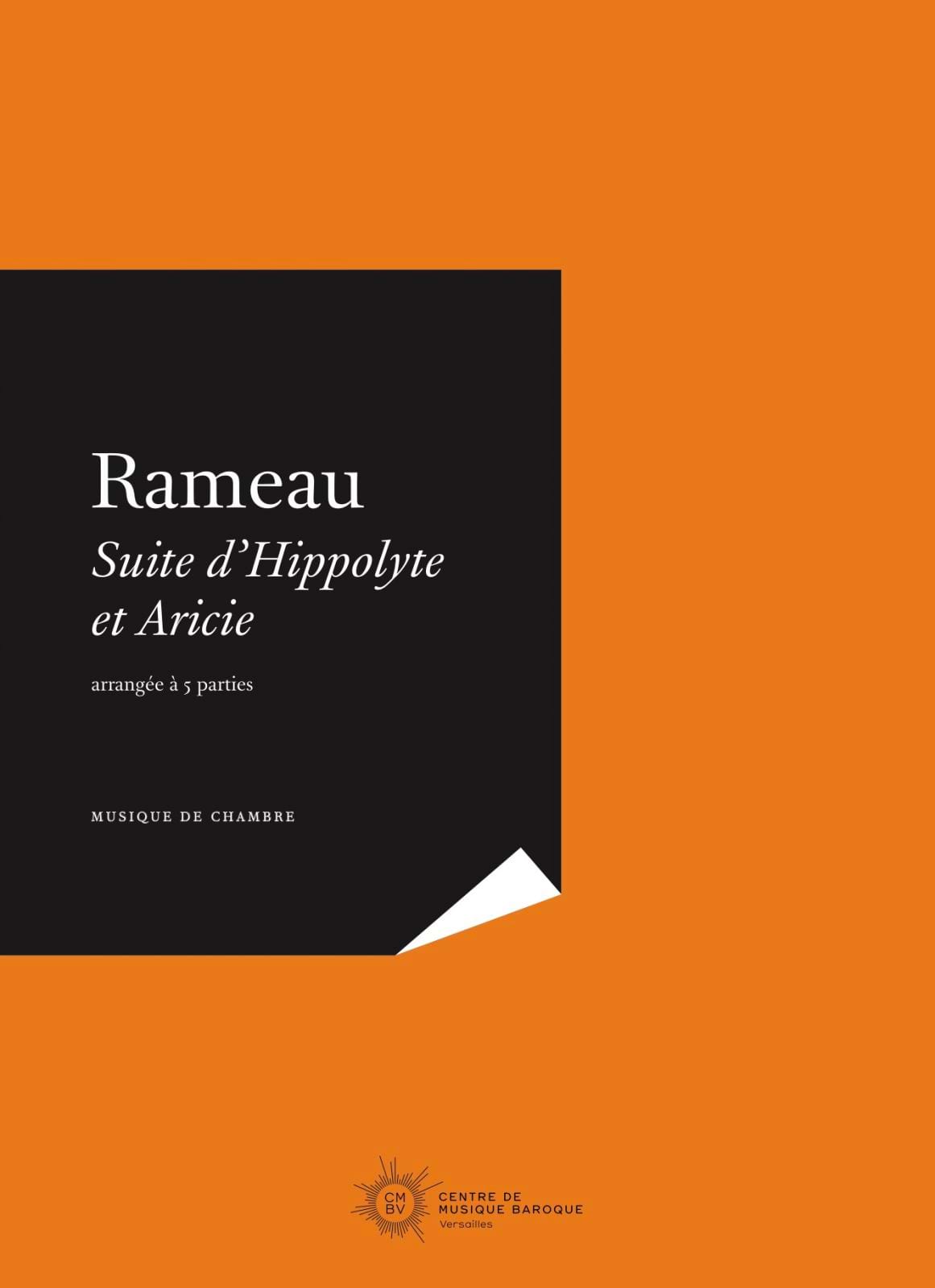 Suite d'Hippolyte et Aricie RAMEAU Partition