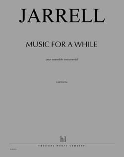 Music For a While - Conducteur Michael Jarrell Partition Grand format