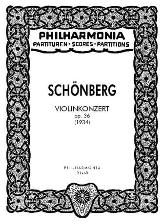 Violinkonzert op. 36 - Partitur SCHOENBERG Partition Petit format