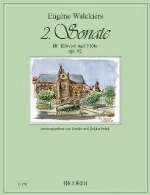 Sonate n° 2 Op. 92 - Flûte et piano - Eugene Walckiers - Partition