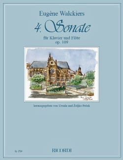 Sonate n° 4 Op. 109 - Flûte et piano - Eugene Walckiers - Partition