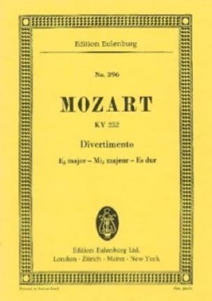 Divertimento Nr. 12 Es-Dur MOZART Partition Petit format