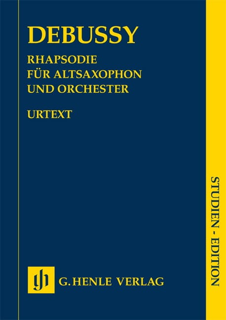 Rhapsodie pour saxophone alto et orchestre - DEBUSSY - Partition