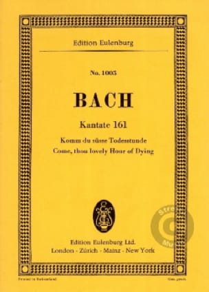 Cantata Komm du Süsse Todesstunde BWV 161 BACH Partition Petit format