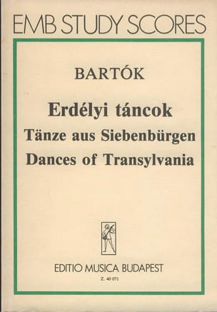 Tänze aus Siebenbürgen - Score BARTOK Partition Petit format