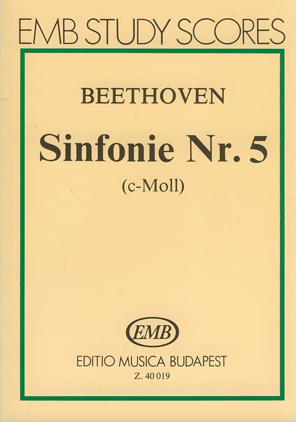 Symphonie n° 5 - Partitur BEETHOVEN Partition Petit format