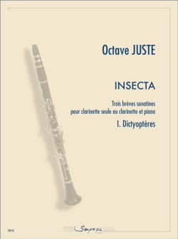 Insecta : 1. Dictyoptères Octave Juste Partition Clarinette