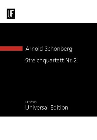 Quatuor à cordes n° 2, opus 10 SCHOENBERG Partition Petit format