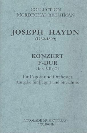 Konzert F-dur Hob.VIIg:C1 für Fagott und Streichtrio - HAYDN