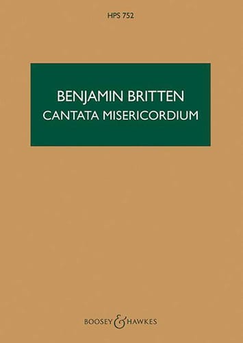 Cantata misericordium op. 69 - Score BRITTEN Partition Petit format