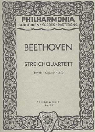 Streichquartett e-moll op. 59 n° 2 - Partitur - BEETHOVEN - Partition