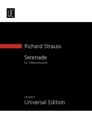 Sérénade Opus 7 Richard Strauss Partition Petit format