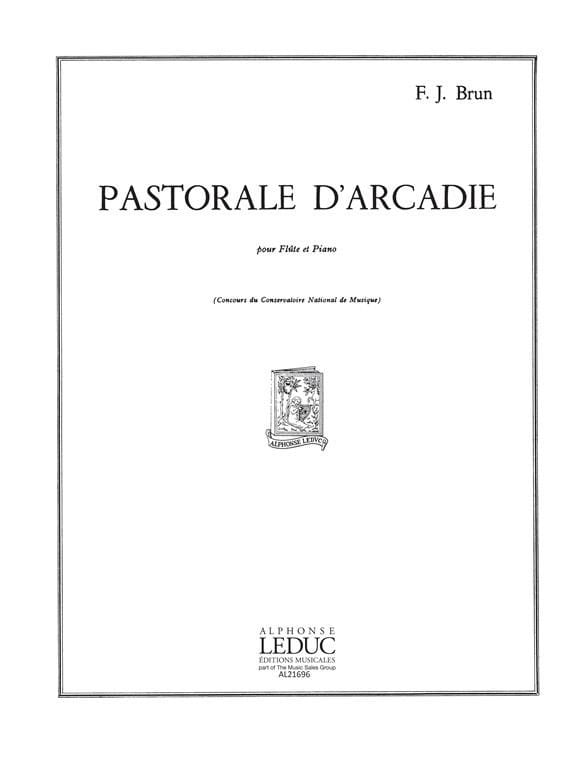 Pastorale d' Arcadie François-Julien Brun Partition Flûte traversière