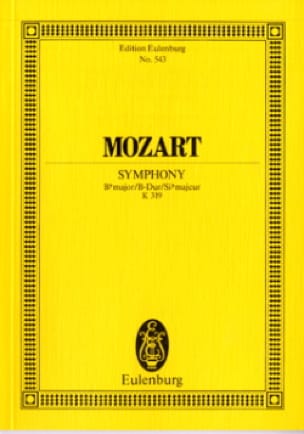 Symphonie B-Dur Kv 319 - Partitur MOZART Partition Petit format