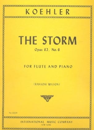 The Storm op. 82 n° 6 - Flute - Ernesto KÖHLER - Partition