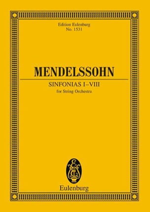 Sinfonias N° 1-8 MENDELSSOHN Partition Petit format