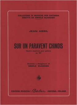 Sur un Paravent Chinois - Guitare Jean Absil Partition Guitare