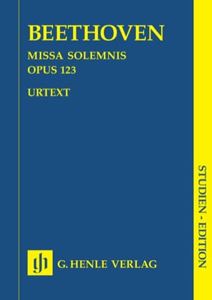 Missa Solemnis op. 123 BEETHOVEN Partition Petit format