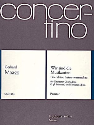 Wir sind die Musikanten - Partitur - Gerhard Maasz - Partition