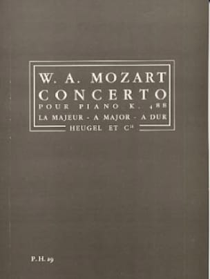 Concerto pour Piano KV 488 en La majeur - Conducteur - MOZART