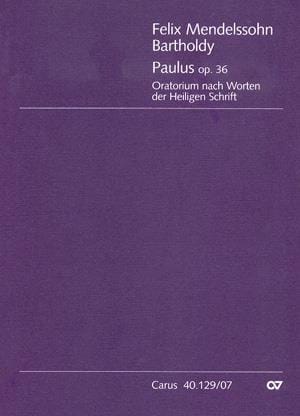 Paulus op. 36 - Partitur MENDELSSOHN Partition Petit format