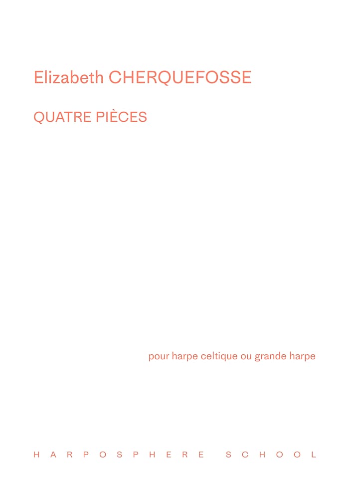 4 Pièces Elizabeth Cherquefosse Partition Harpe