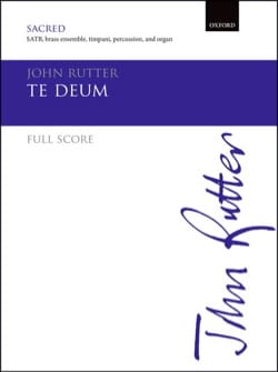 Te Deum - Conducteur version Cuivres RUTTER Partition Grand format