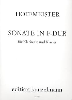 Sonate F Dur- Klarinette Klavier HOFFMEISTER Partition Clarinette