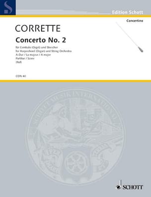 Concerto n° 2 en la majeur CORRETTE Partition Grand format