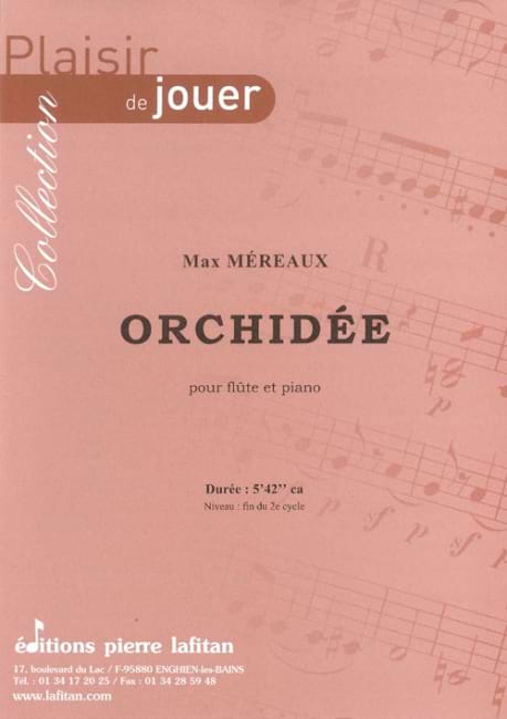 Orchidée - Max Méreaux - Partition - Flûte traversière