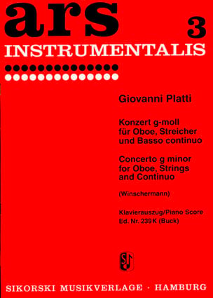 Konzert g-moll - Oboe Klavier - Giovanni Benedetto Platti - Partition