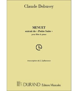 Menuet - Flûte DEBUSSY Partition Flûte traversière