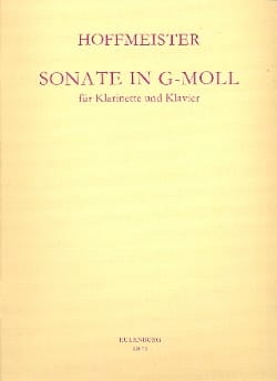 Sonate g-moll - Klarinette Klavier HOFFMEISTER Partition Clarinette