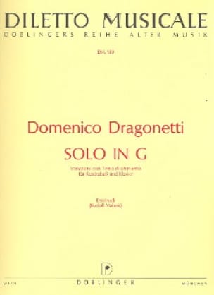 Solo G-Dur Domenico Dragonetti Partition Contrebasse