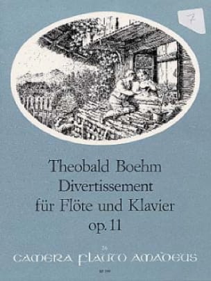 Divertissement, op. 11 Theobald Boehm Partition Flûte traversière