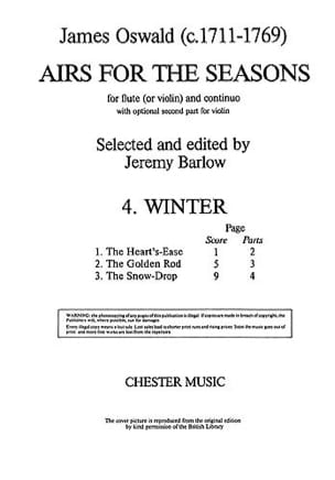 Airs for the seasons 4. Winter - James Oswald - Partition