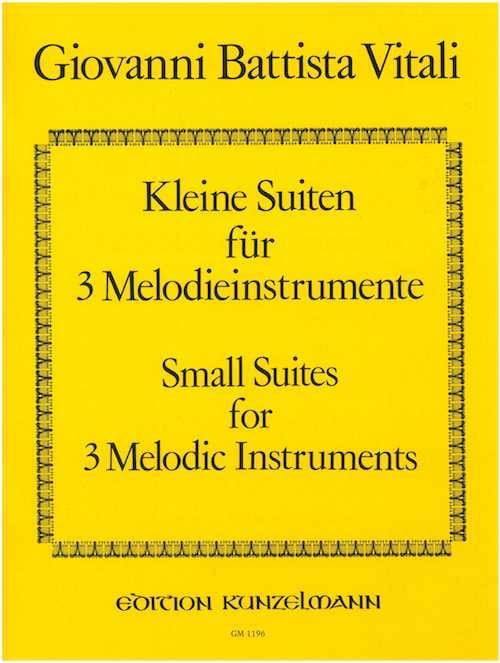 Petites Suites Pour 3 Instruments Mélodiques Vitali Partition