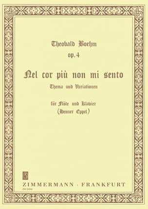 Nel cor più non mi sento op. 4 - Flöte Klavier - Theobald Boehm