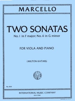 2 Sonates - N°1 En Fa Maj et N°2 En Sol Min. - Benedetto Marcello