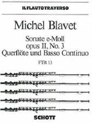 Sonate e-moll op. 2 n° 3 - Flöte und Bc - Michel Blavet - Partition