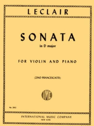 Sonata in D major - LECLAIR - Partition - Violon