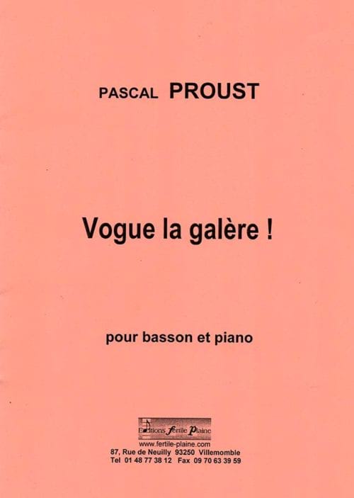 Vogue la galère Pascal Proust Partition
