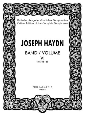 Edition complete Symphonies Volume 6 58-65 - Score - HAYDN - Partition