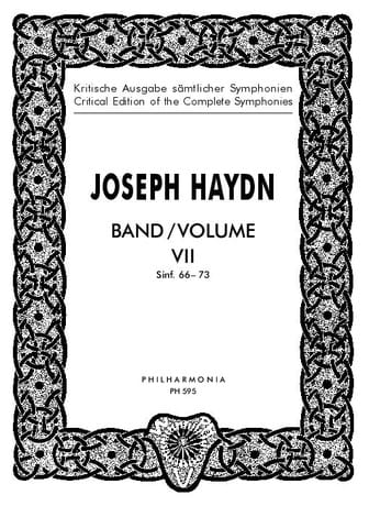 Edition complete Symphonies Volume 7 66-73 - Score - HAYDN - Partition