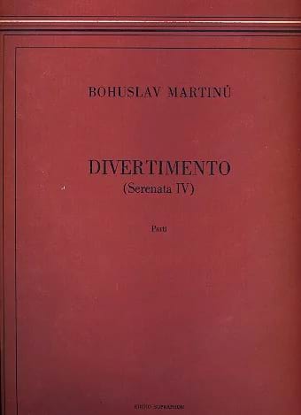 Divertimento Serenata 4 - 2 Hautbois-Cordes-Piano MARTINU Partition