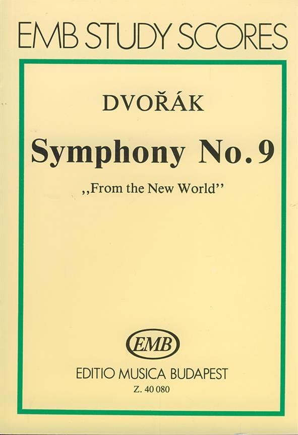 Symphonie Nr. 9 op. 95 - Partitur DVORAK Partition Petit format