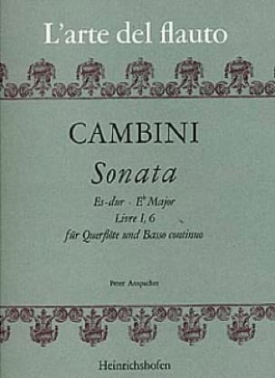 Sonata Es-Dur - Livre I, 6 - Flöte und Bc - Giuseppe Maria Cambini