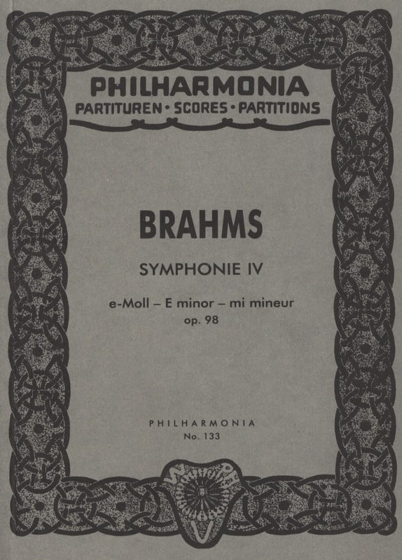 Symphonie N° 4 E-Moll BRAHMS Partition Petit format