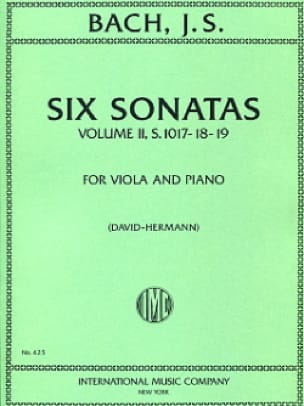 6 Sonates, Volume 2 transcr. BWV 1017-1019 - BACH - Partition - Alto